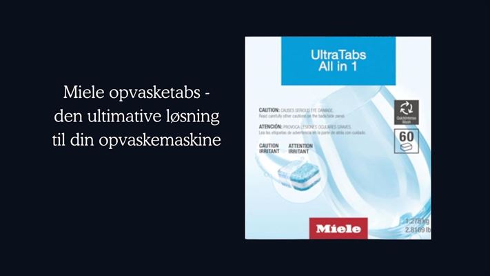 Miele opvasketabs - den ultimative løsning til din opvaskemaskine